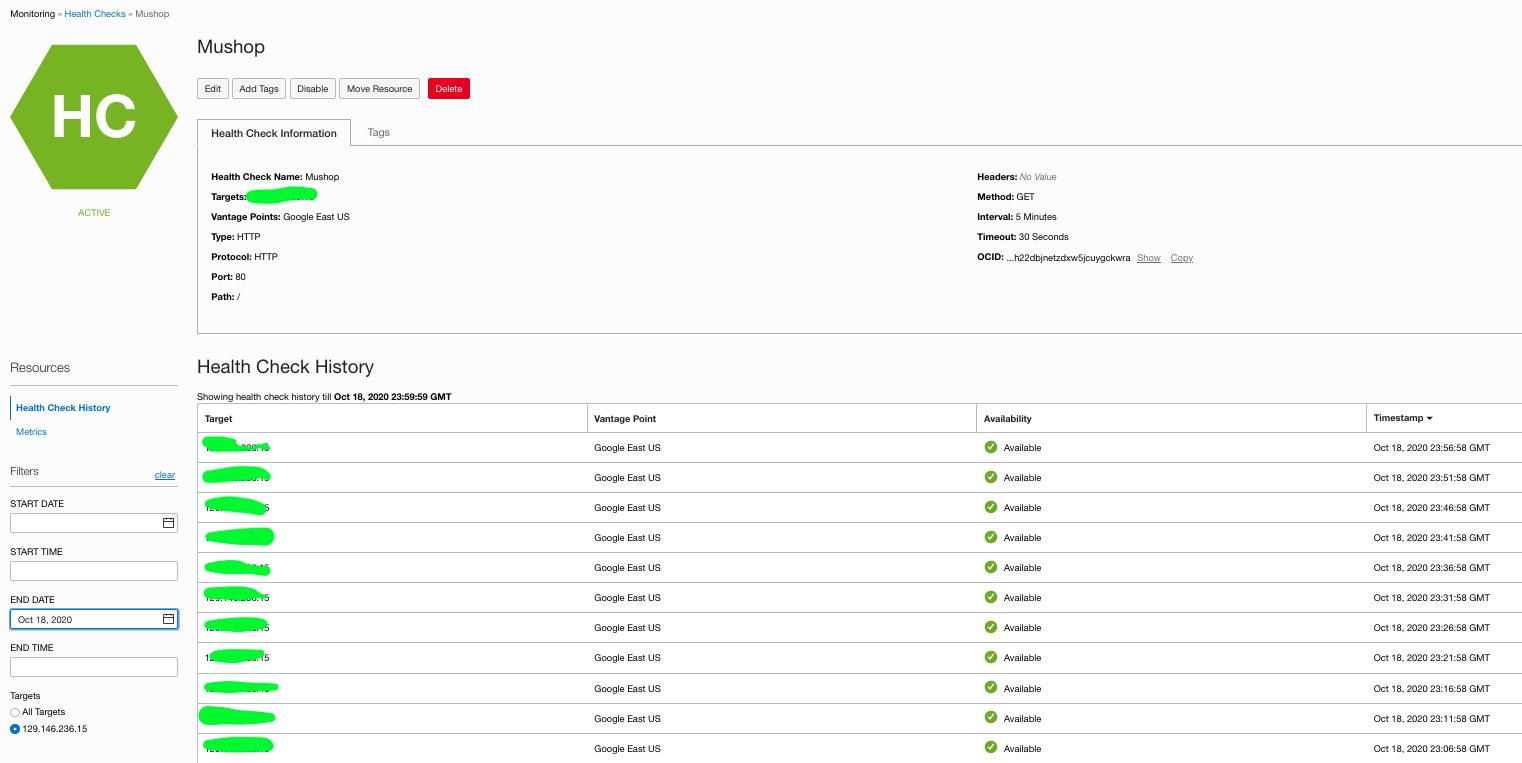 OKE Cluster Metrics